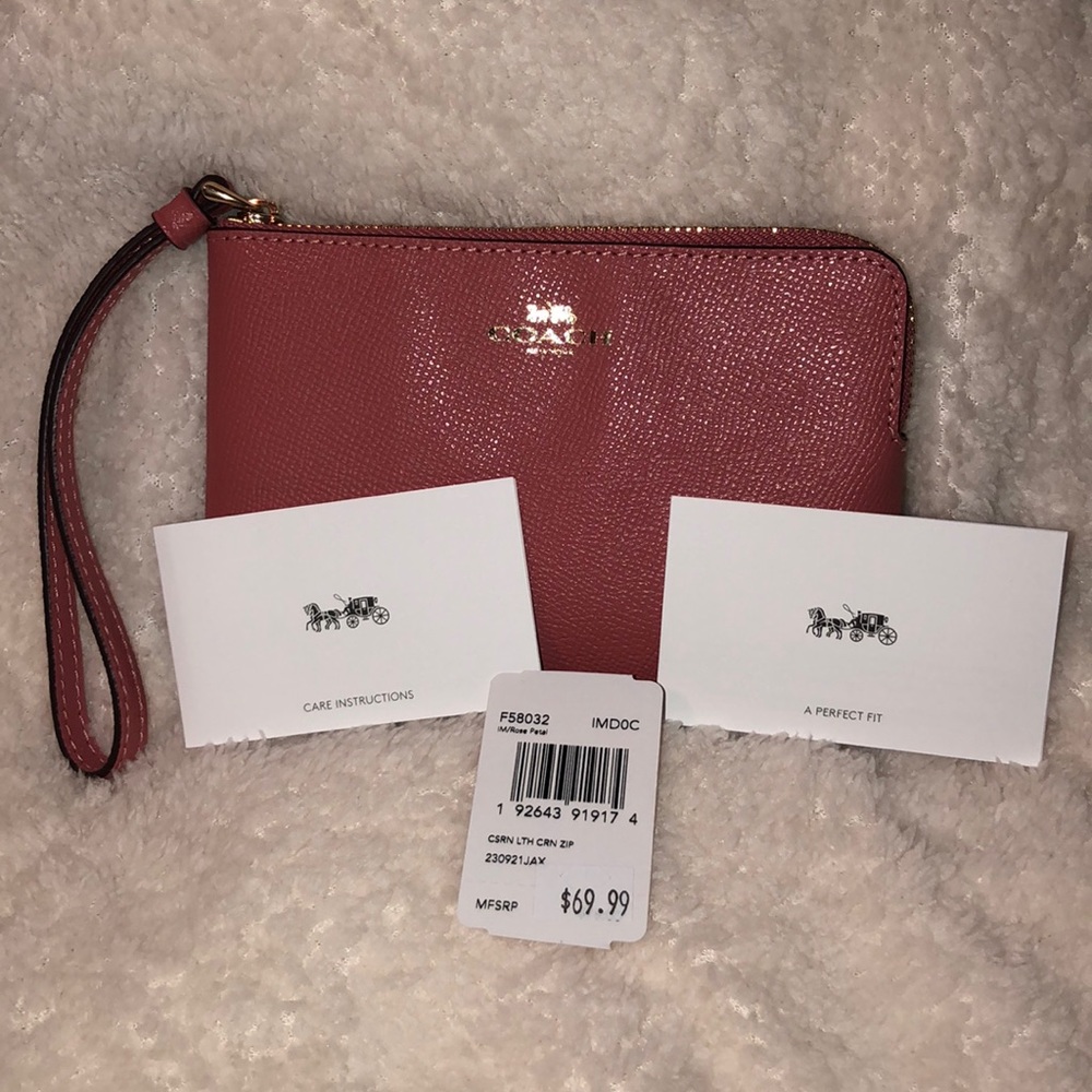 Coach Corner Zip Wristlet - Picture 4 of 5